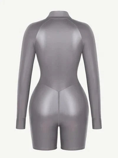Long Sleeve Shaping Sauna Suit with Front Zipper