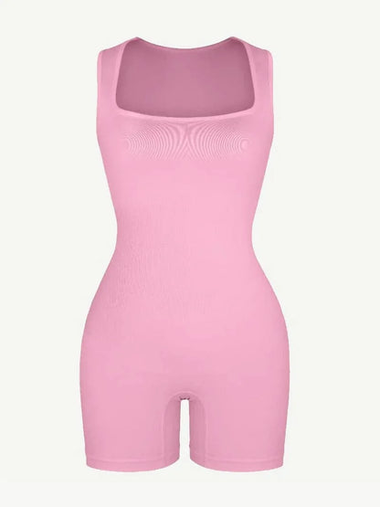 Square Neck Tummy Control Shaping Jumpsuit