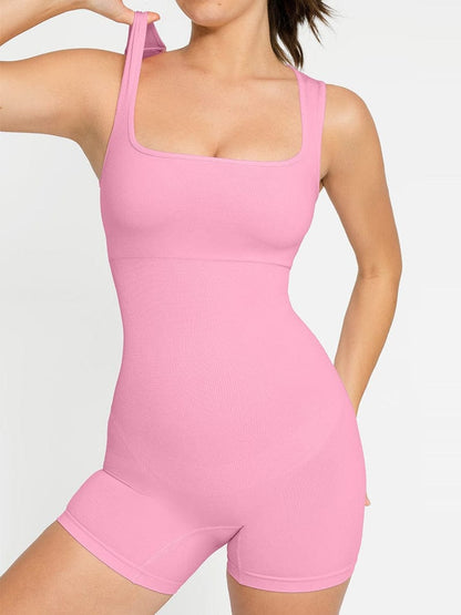 Square Neck Tummy Control Shaping Jumpsuit