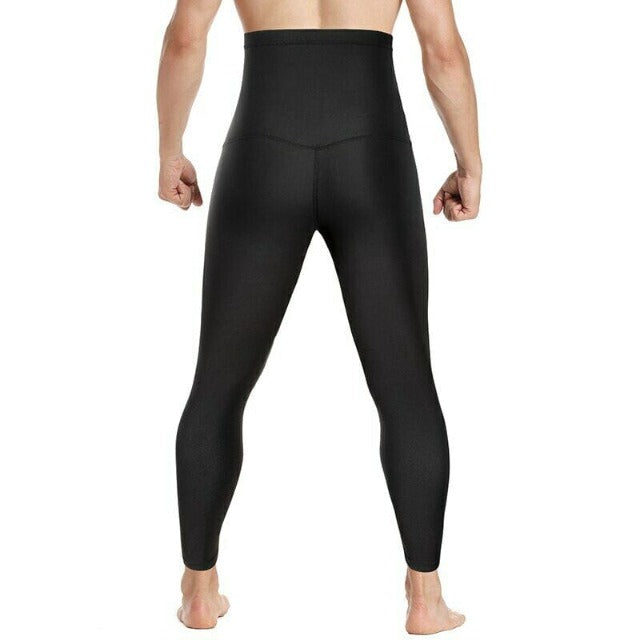 Men's Sweat Sauna Body Shaper Waist Trainer Leggings