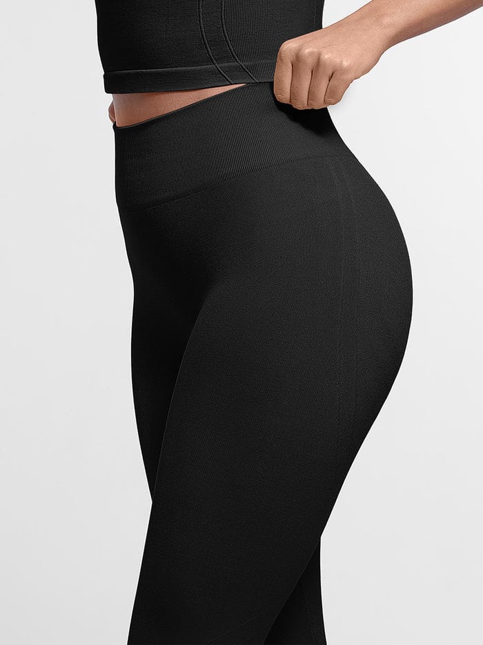 Seamless Bum Lift Double-Layer Shaping Sport Yoga Leggings