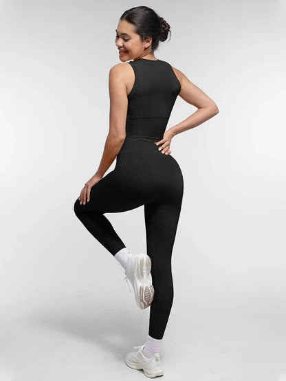 Seamless Bum Lift Double-Layer Shaping Sport Yoga Leggings