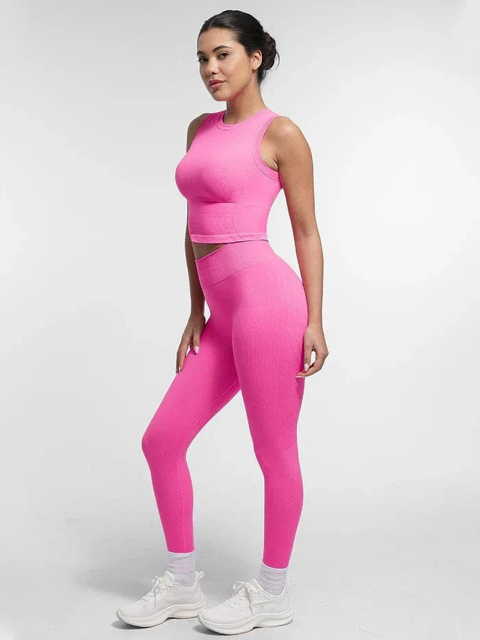 Seamless Bum Lift Double-Layer Shaping Sport Yoga Leggings