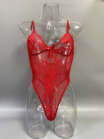 Lace Shapewear Bodysuit With Built-In Bra