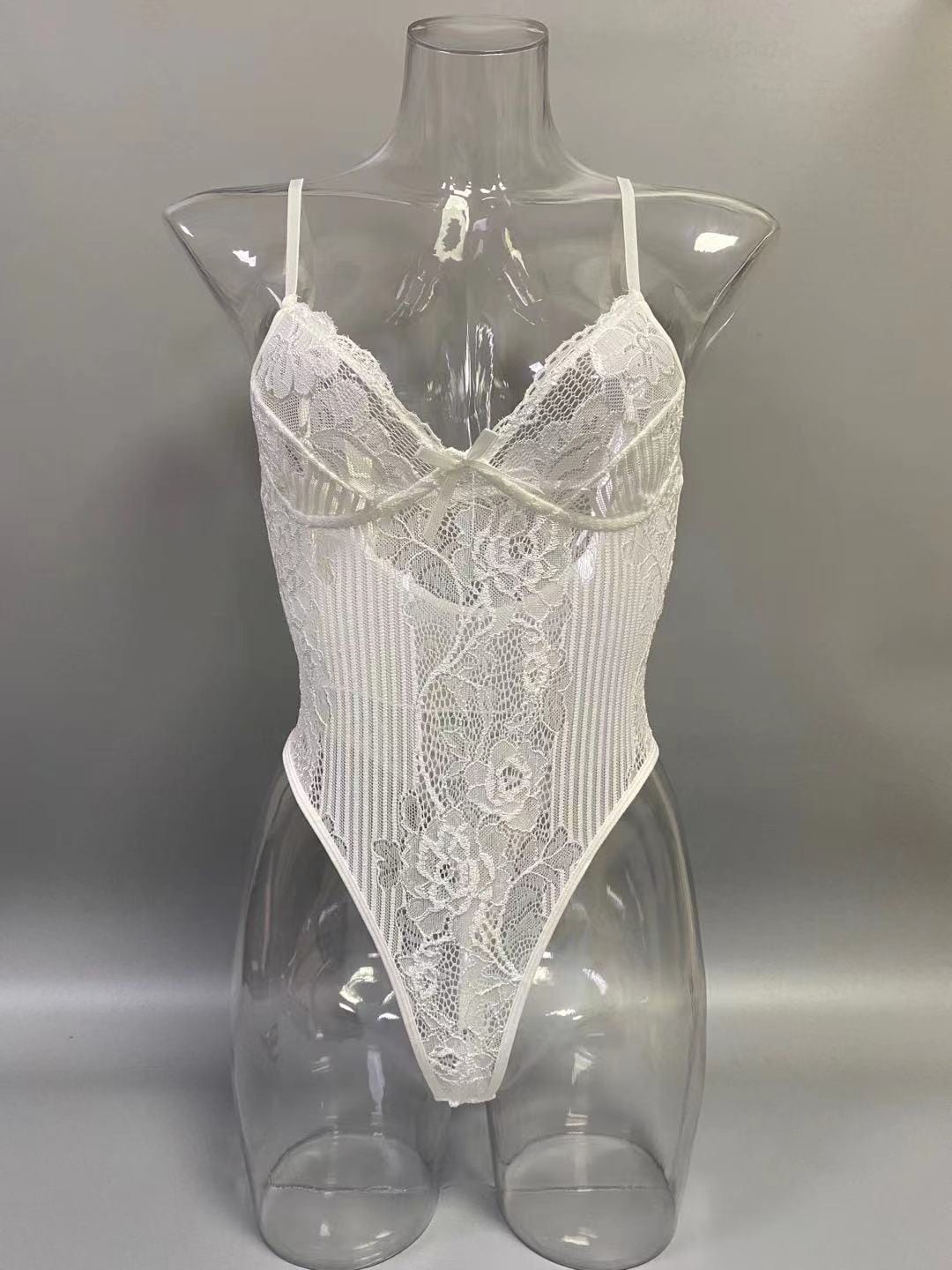 Lace Shapewear Bodysuit With Built-In Bra