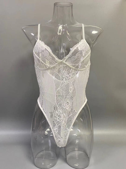 Lace Shapewear Bodysuit With Built-In Bra