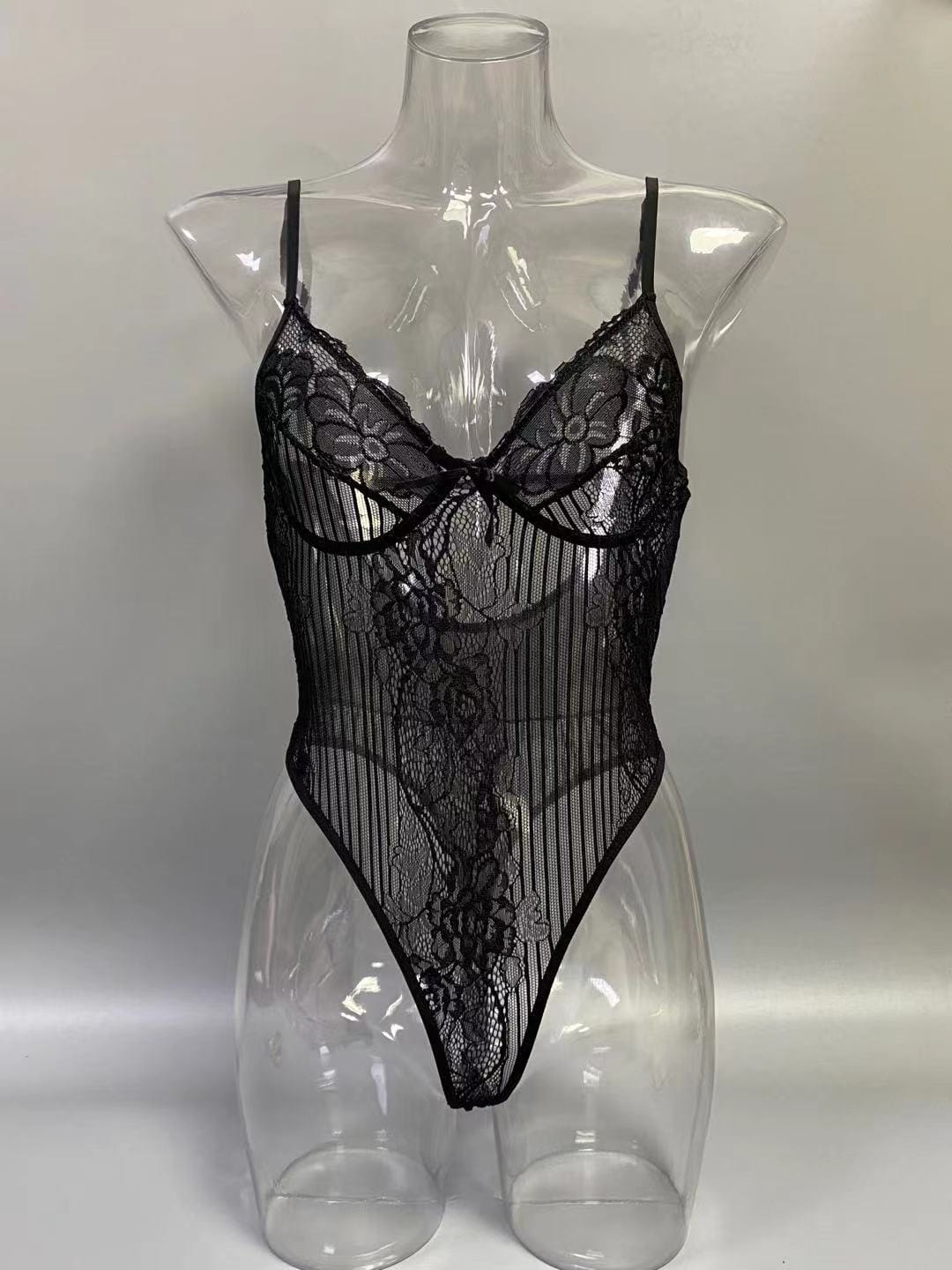 Lace Shapewear Bodysuit With Built-In Bra