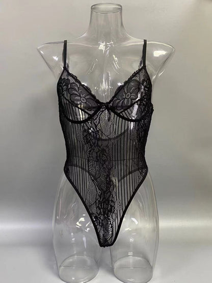 Lace Shapewear Bodysuit With Built-In Bra