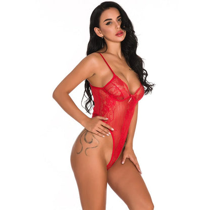 Lace Shapewear Bodysuit With Built-In Bra