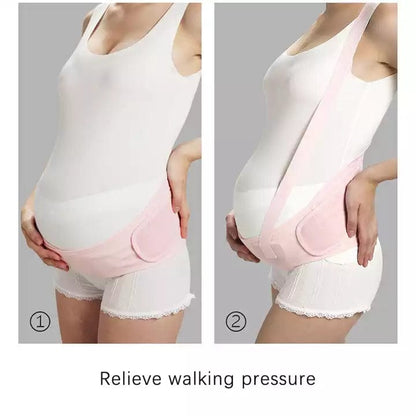 Pregnancy Belly Maternity Support Belt With Shoulders Straps and Back Waist Band Lumbar Brace Shapewear