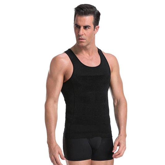 Men Seamless Slimming Abs Compression Body Shaper Corset Vest