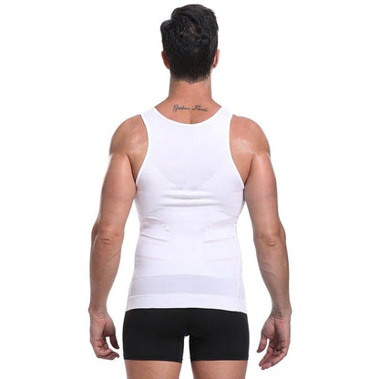 Men Seamless Slimming Abs Compression Body Shaper Corset Vest