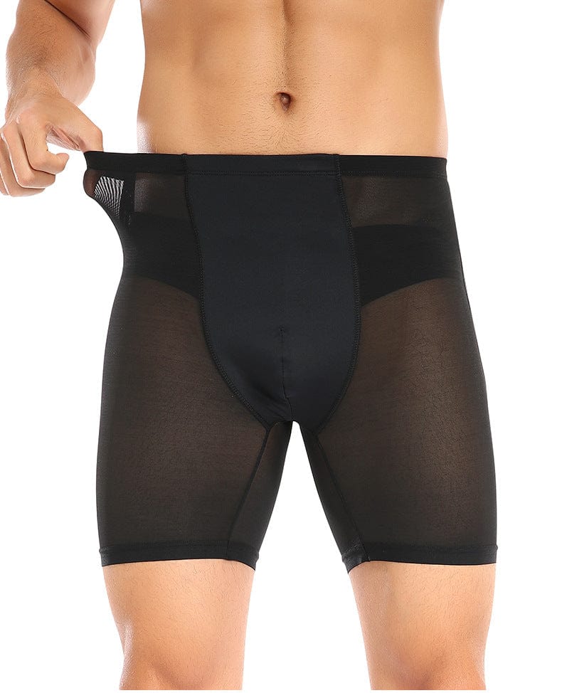 Men Hip Lifting Shapewear Compression Boxer Shorts