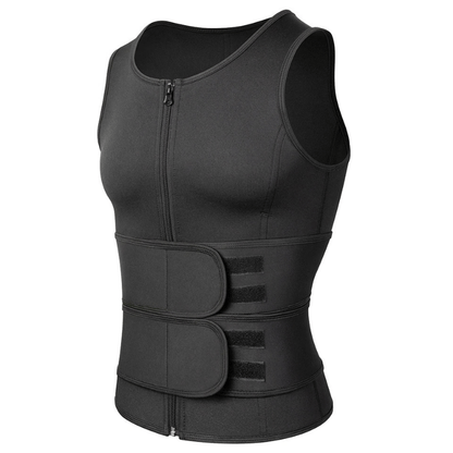 Men Slimming Compression Body Shaper Waist Trainer With Abdominal Belts