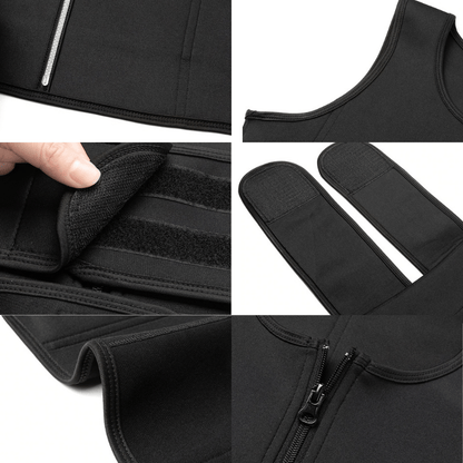 Men Slimming Compression Body Shaper Waist Trainer With Abdominal Belts