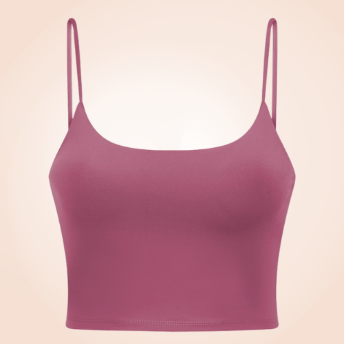Padded Sports Fitness Bra Cami Basic Crop Top