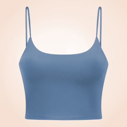 Padded Sports Fitness Bra Cami Basic Crop Top