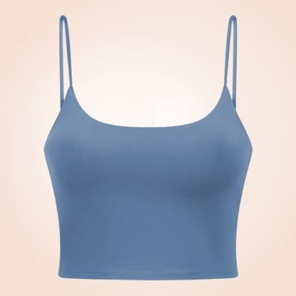 Padded Sports Fitness Bra Cami Basic Crop Top