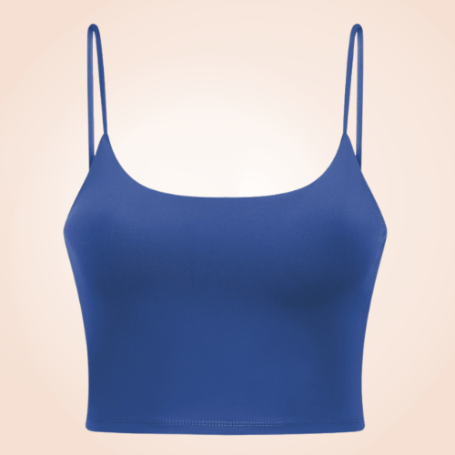 Padded Sports Fitness Bra Cami Basic Crop Top