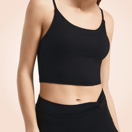 Padded Sports Fitness Bra Cami Basic Crop Top
