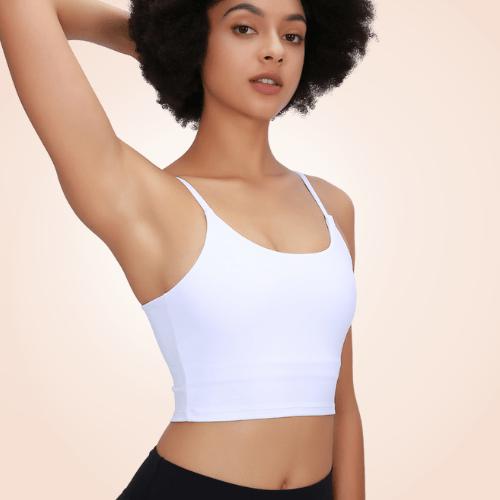 Padded Sports Fitness Bra Cami Basic Crop Top