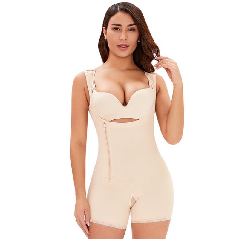 Women Underbust Slimming Shapewear Short Faja With Side Zipper