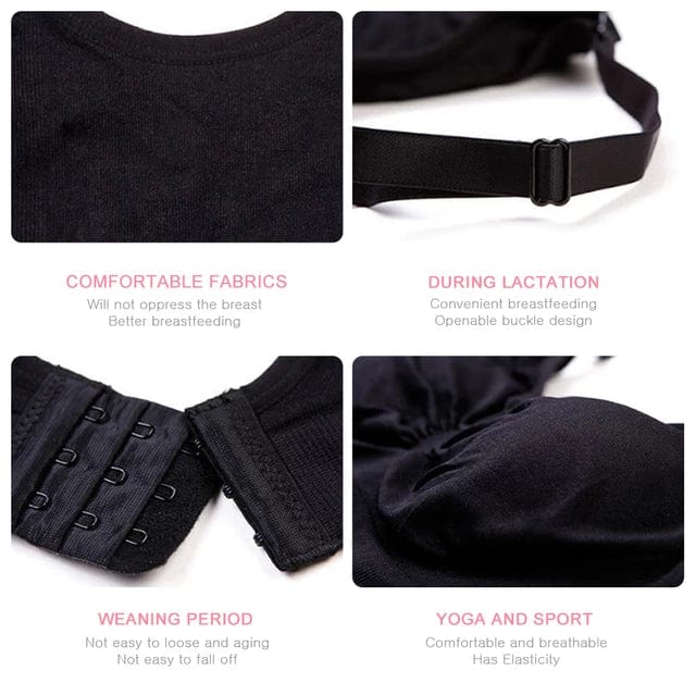 Women's Hands Free Pumping and Pump Insert Nursing Design Maternity Bra