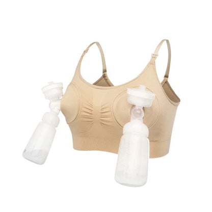 Women's Hands Free Pumping and Pump Insert Nursing Design Maternity Bra
