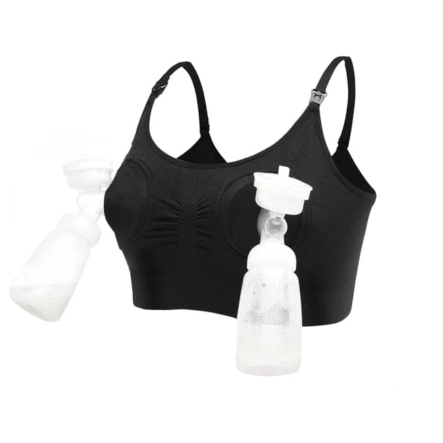 Women's Hands Free Pumping and Pump Insert Nursing Design Maternity Bra