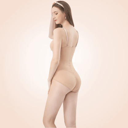 One-Piece Mesh Lowback Bodysuit Thong Shapewear