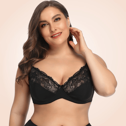 Plus Size Comfy Full Cup Mesh Bra