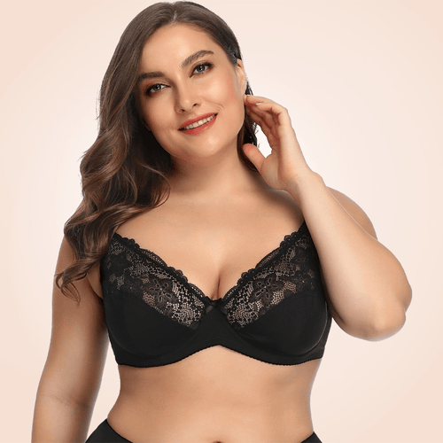 Plus Size Comfy Full Cup Mesh Bra