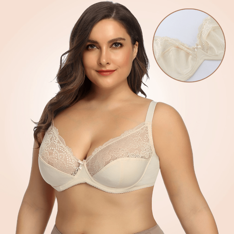 Plus Size Comfy Full Cup Mesh Bra