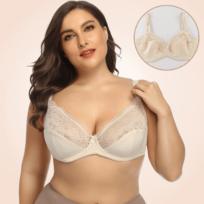 Plus Size Comfy Full Cup Mesh Bra