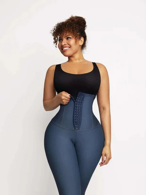 High Waist Denim Tummy Control Shaper Pants