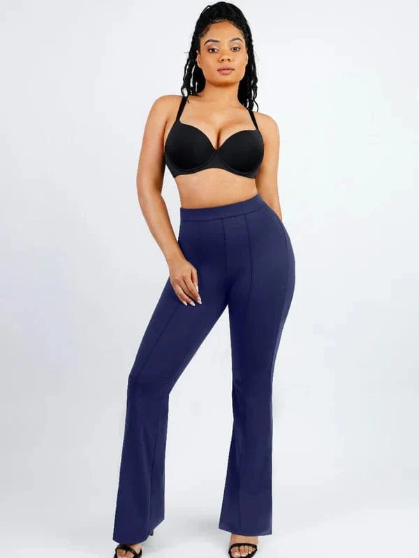 High-Waisted Flare Pants with Tummy Control and Leg Shaping