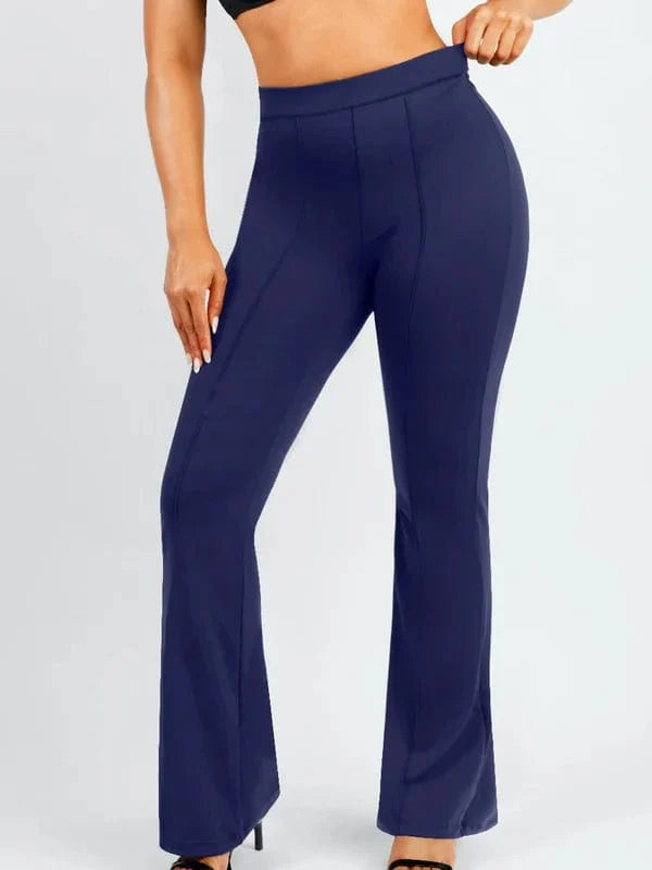 High-Waisted Flare Pants with Tummy Control and Leg Shaping
