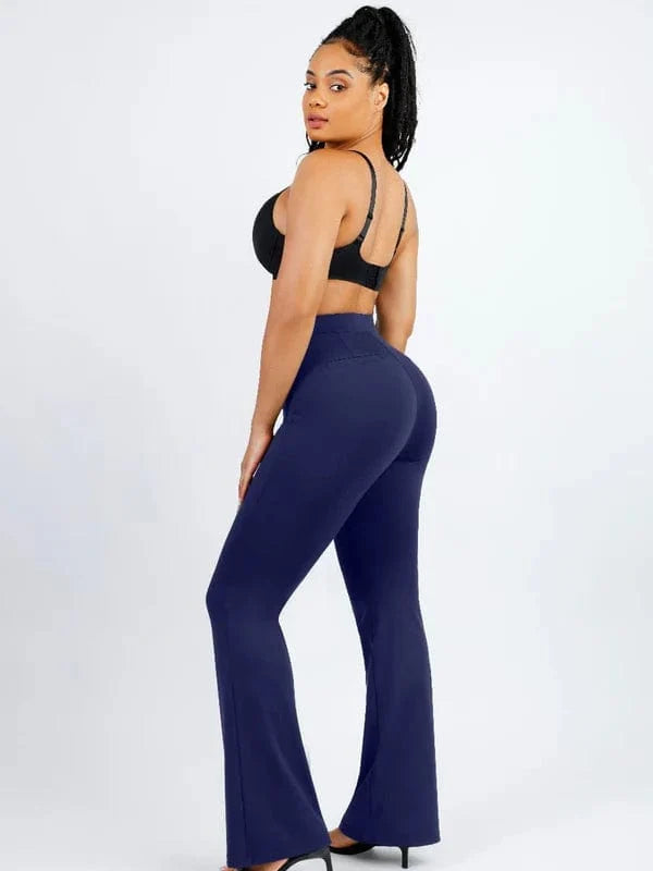 High-Waisted Flare Pants with Tummy Control and Leg Shaping