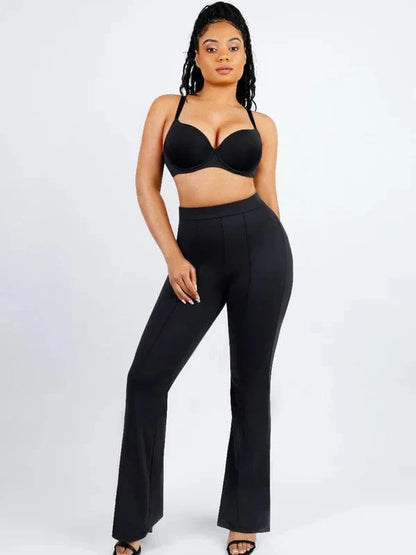 High-Waisted Flare Pants with Tummy Control and Leg Shaping