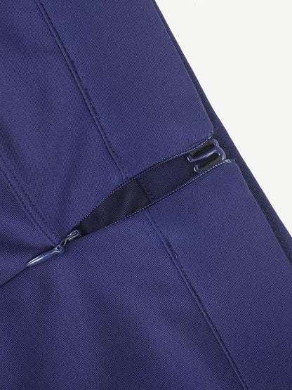 Women Straight Leg Pants with Built-In Shapewear Shorts