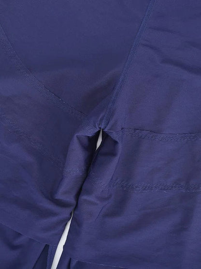 Women Straight Leg Pants with Built-In Shapewear Shorts