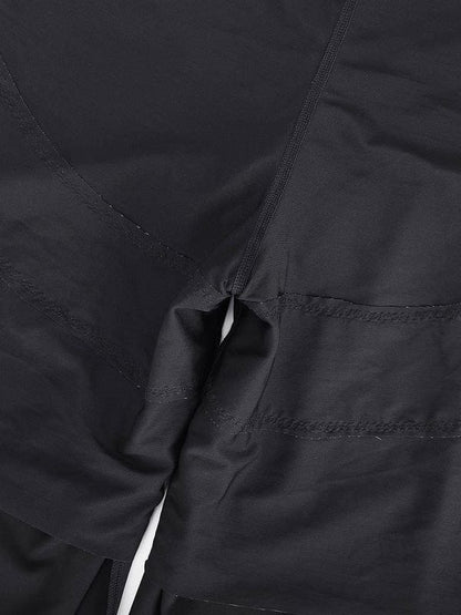 Women Straight Leg Pants with Built-In Shapewear Shorts