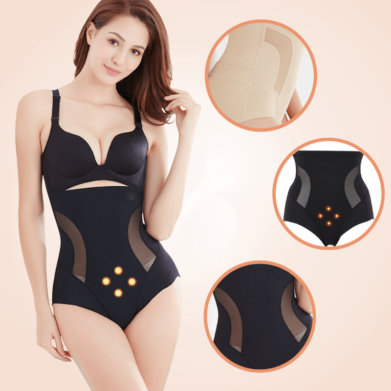 Postpartum Side Mesh High Waisted Body Sculpting Seamless Underwear