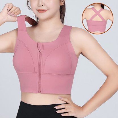 High Intensity Sports Bra Front Shockproof with Zippers