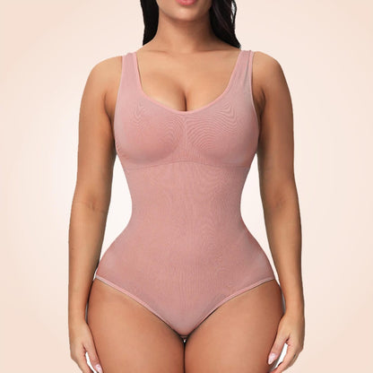 Open Gusset Seamless Faja Sculpting One Piece Bodyshaper