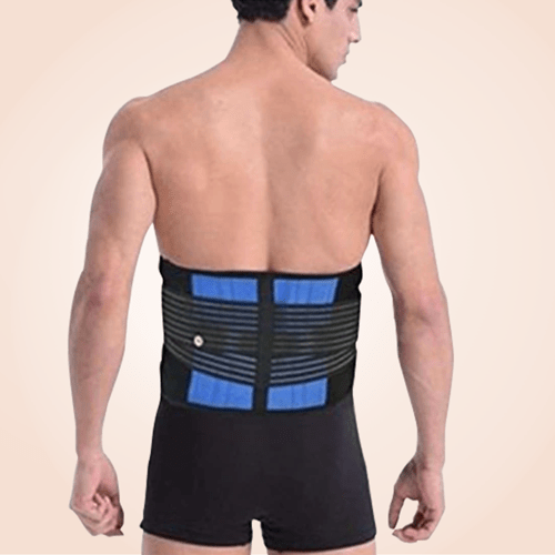 Neoprene Double Pull Lumbar Adjustable Low Back Waist Support Belt