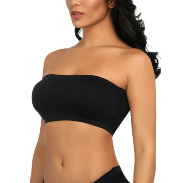Seamless Bandeau Strapless Stretchy Bra