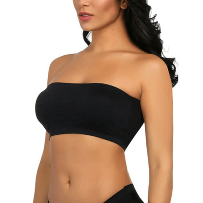Seamless Bandeau Strapless Stretchy Bra
