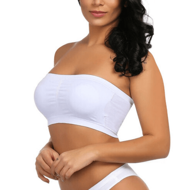 Seamless Bandeau Strapless Stretchy Bra