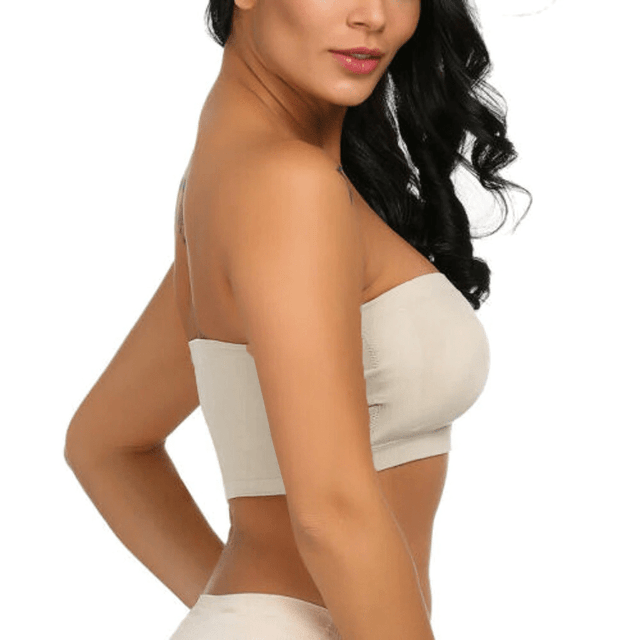 Seamless Bandeau Strapless Stretchy Bra